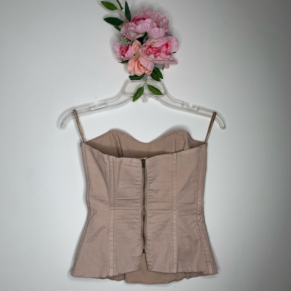 French Connection Ribbed Strapless Corset - Picture 3 of 4